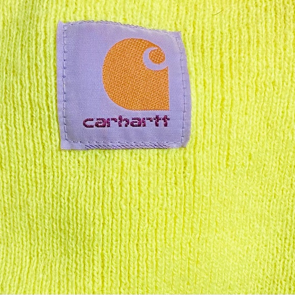 Carhartt STYLE #A18 KNIT CUFFED BEANIE Neon - Picture 2 of 2